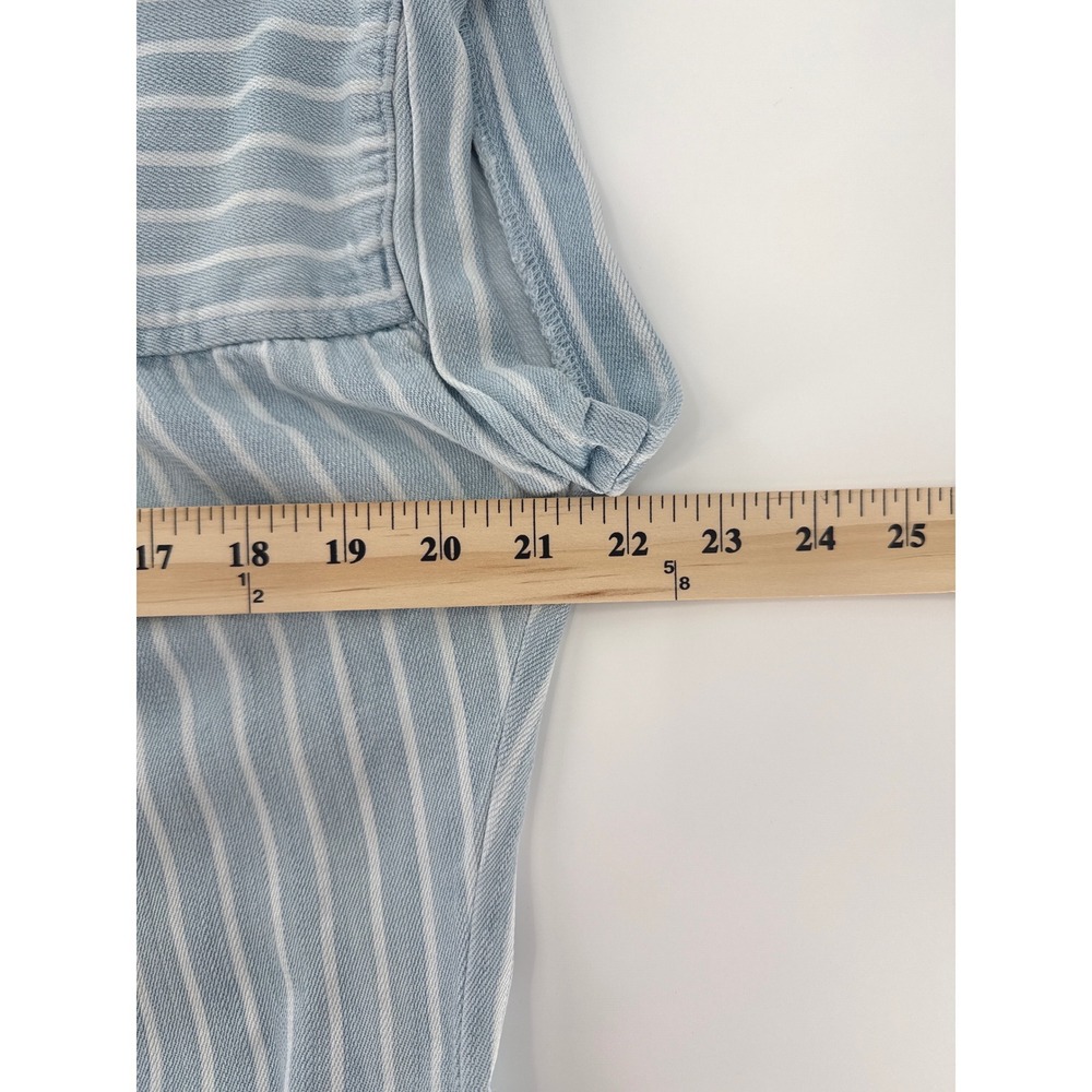 Thread & Supply Blue Striped Tencel Shirt Dress Women Size S - Picture 4 of 6